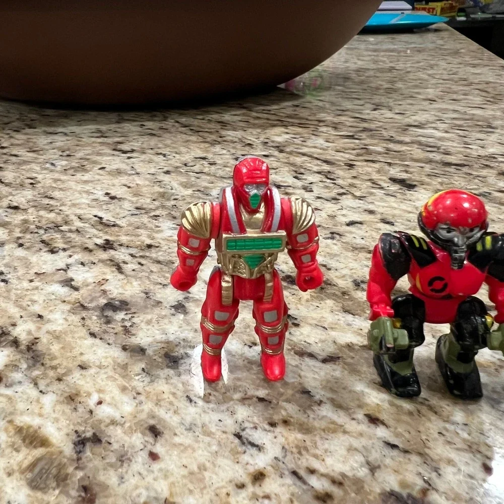 Vintage Galoob Micro Machines Z-Bots Action Figure Lot 3 Mini Robots 90s Toys
